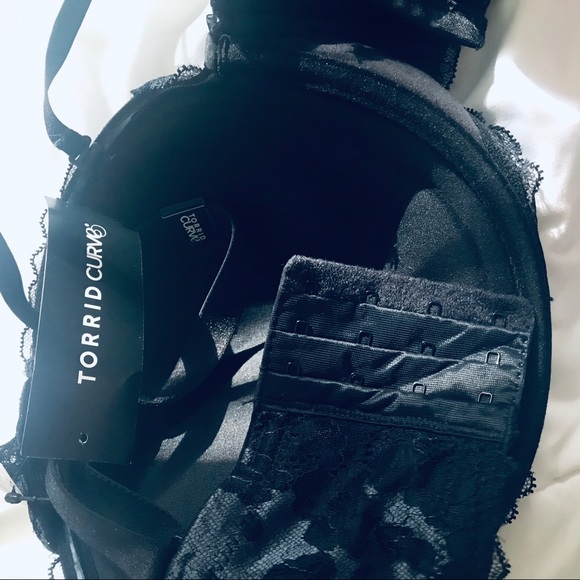 SOLD. TORRID Strappy Push Up Bra 42DDD NWT blue - Picture 7 of 8